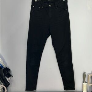 Frank And Oak Black Debbie Denim Jeans